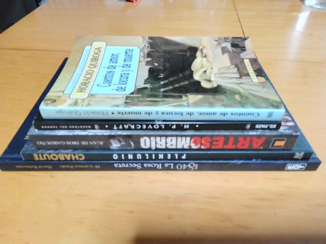 Rosa secreta+Plenilunio+Lovecraft+Quiroga+Garduño