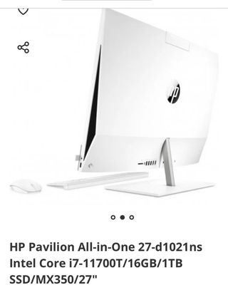 HP All-in-One 27-d1021ns Blanco
