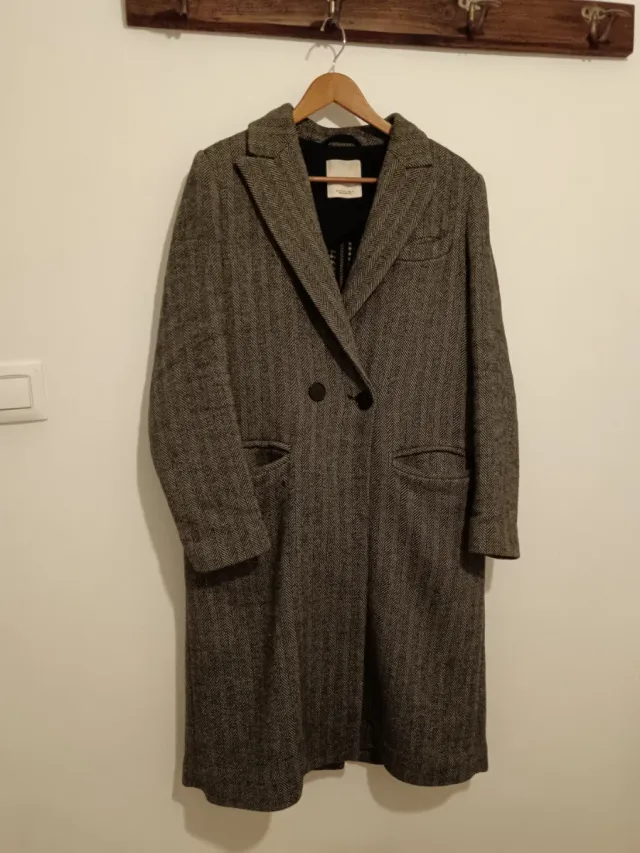 Abrigo largo Mango gris