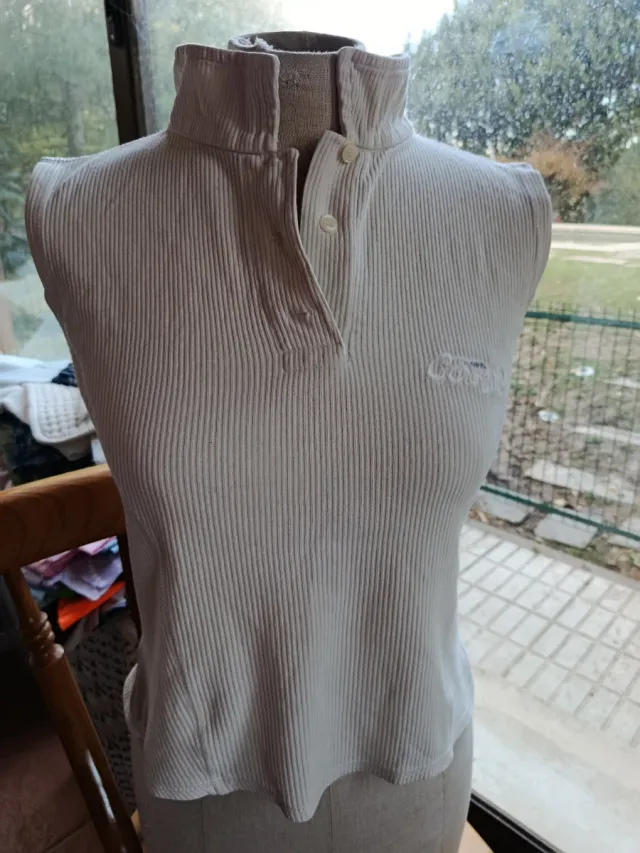 Polo Caroche sin mangas vintage