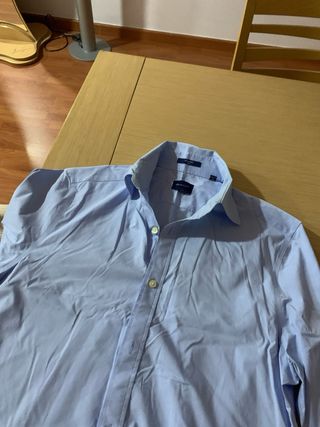 Chaqueta de cuero marrón hombre