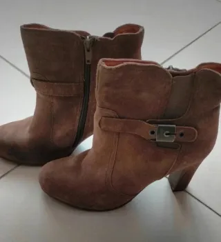 Stivaletti donna Scholl marroni