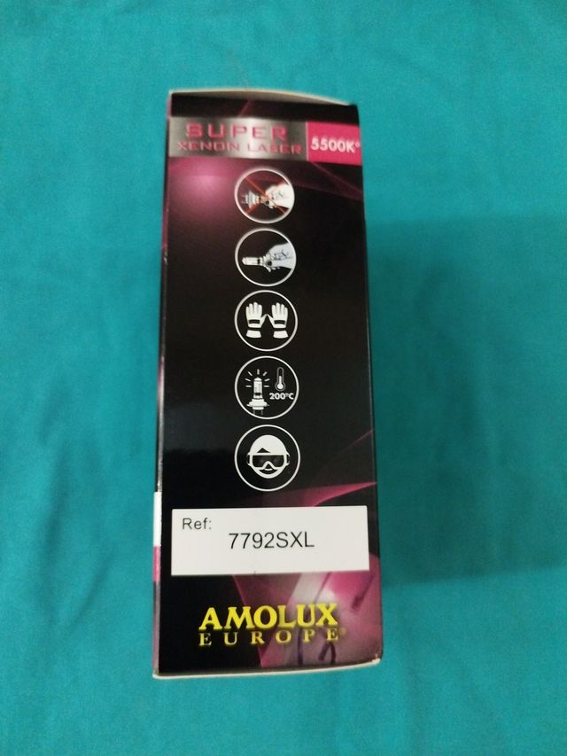 2 Bombillas efecto laser H7 Amolux 5500K