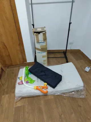 Cuna de viaje Olmitos + Colchón Aloe Vera