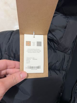 Giubbotto invernale Burberry London Nero