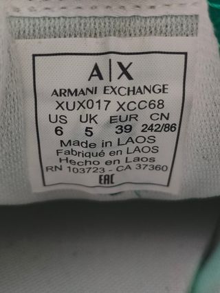 Zapatillas Armani Exchange Talla 39