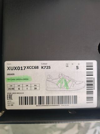 Zapatillas Armani Exchange Talla 39