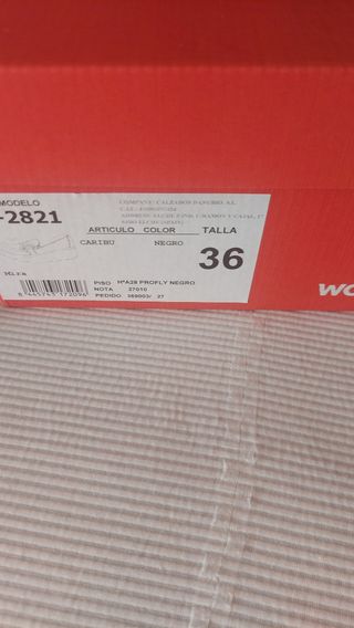 Zapatos Wonders Beige y Negro Talla 36