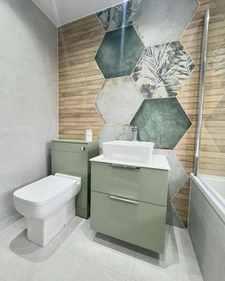 Alicatado moderno para baños