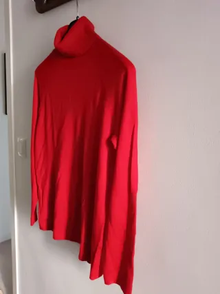 Jersey Benetton cuello alto rojo