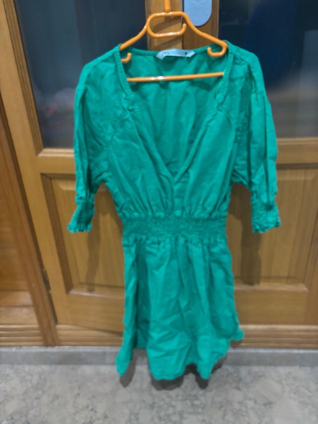 Vestido verde mujer