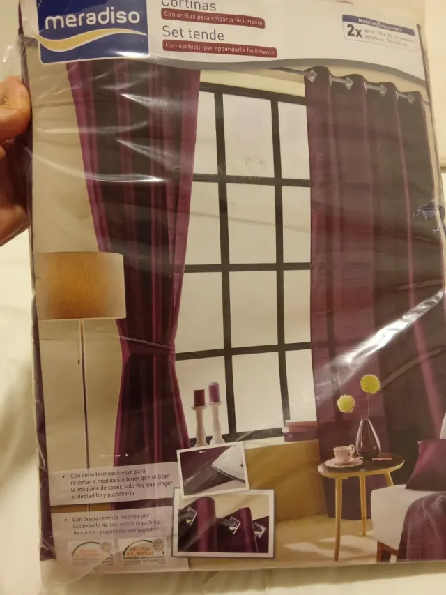 Cortinas Meradiso Moradas 135x265