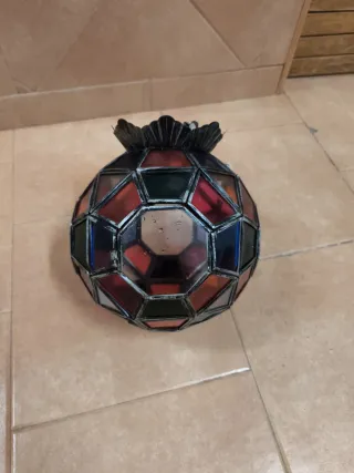 Lámpara Granadina Vidriera Multicolor