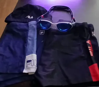 Bañadores Fila Negro y Azul