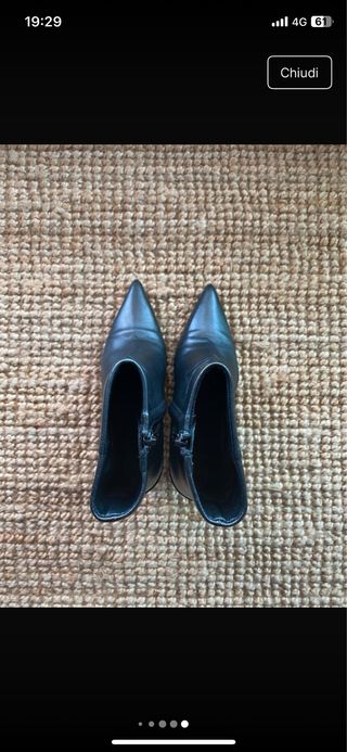 Stivaletti Calvin Klein Pelle Neri Tg 36