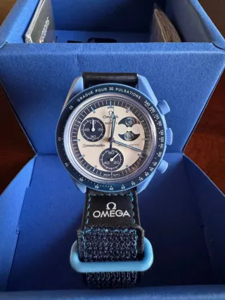 Omega x Swatch Superblue Moonphase
