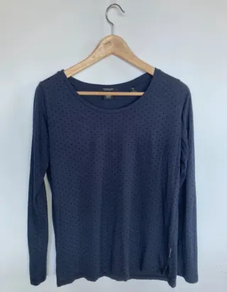 Camiseta Maison Scotch azul manga larga