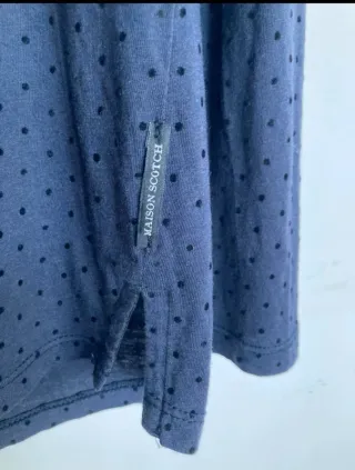 Camiseta Maison Scotch azul manga larga