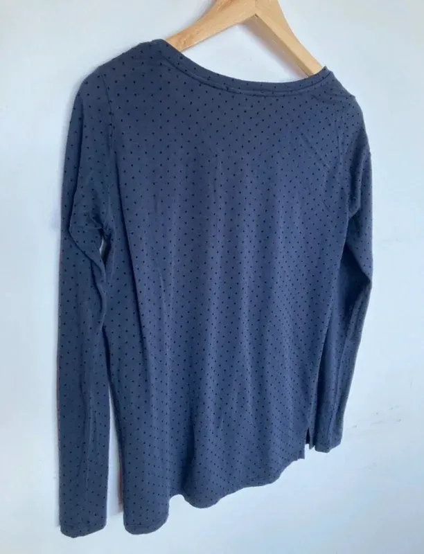 Camiseta Maison Scotch azul manga larga