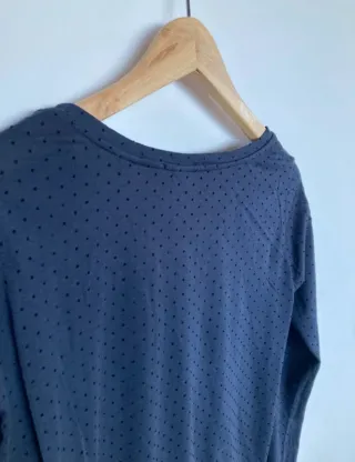 Camiseta Maison Scotch azul manga larga