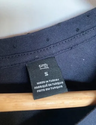 Camiseta Maison Scotch azul manga larga