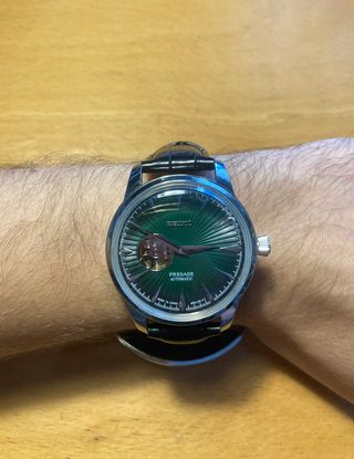 Seiko Presage Verde Automático Esfera Abierta
