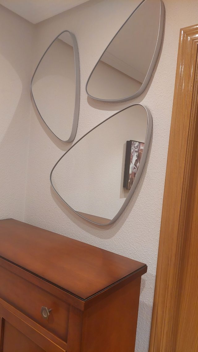 Set 3 Espejos Decorativos Ovalados