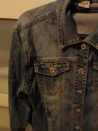 Chaqueta tejana azul Talla XL