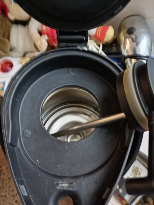 Termo de viaje con funda de cuero