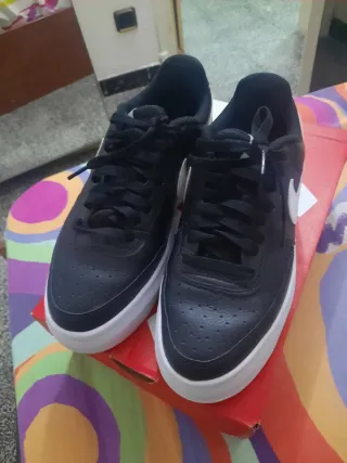 Nike Court Vision alta Zapatillas Negras