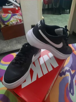 Nike Court Vision alta Zapatillas Negras