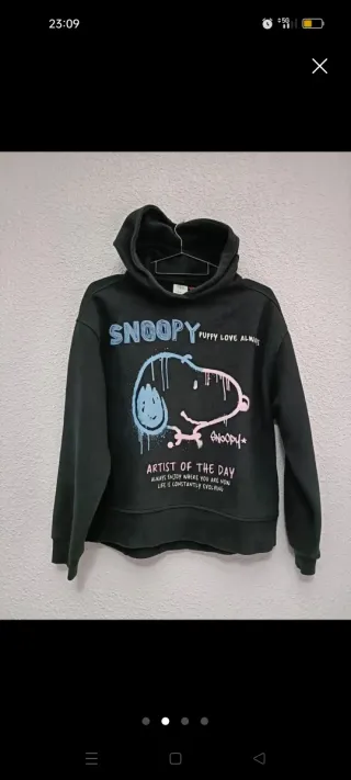 Lote 2 sudaderas crop anchas y sudadera Snoopy