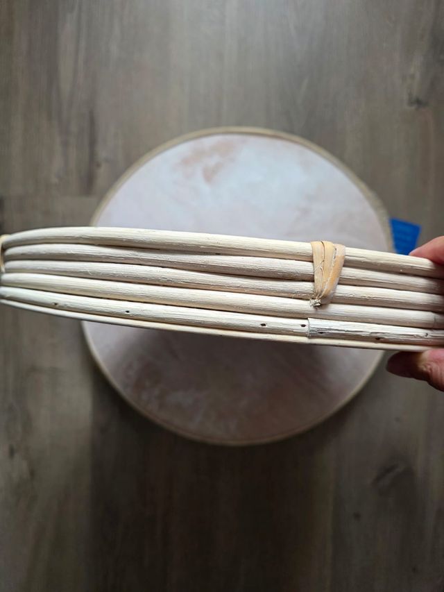 Pareja Bandejas Redondas Ratán