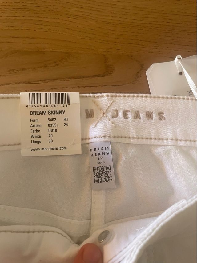Pantalon blanco MAC, Talla 40.
