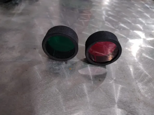 Filtros Rojo y Verde para Linterna