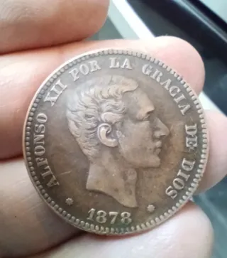 Alfonso XII 10 Céntimos 1878 OM Barcelona