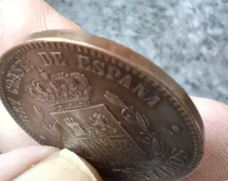 Alfonso XII 10 Céntimos 1878 OM Barcelona