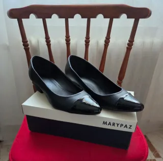 Zapatos MARYPAZ Negros Tacón Bajo