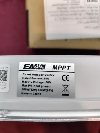 Regulador Solar MPPT Easun 20A
