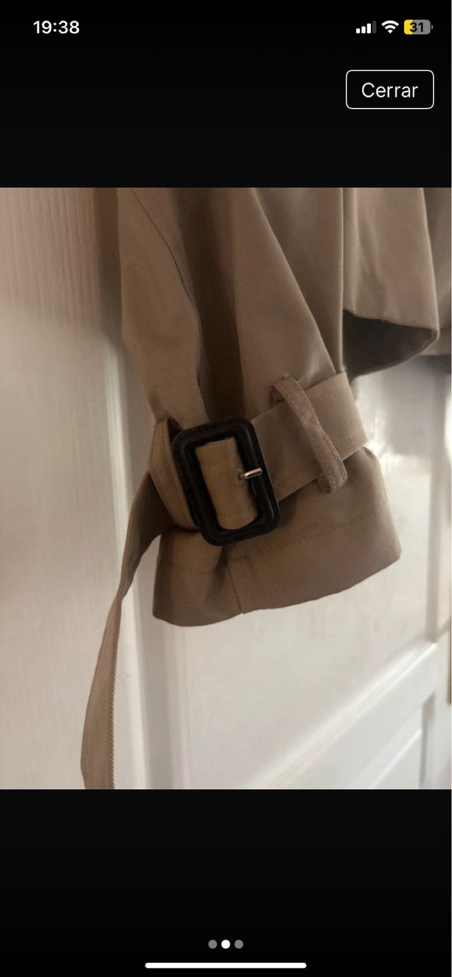 Trench H&M Beige Talla S