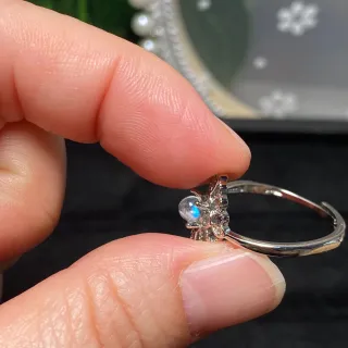 Anillo Piedra Luna Natural Sri Lanka