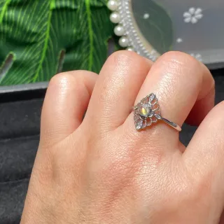 Anillo Piedra Luna Natural Sri Lanka