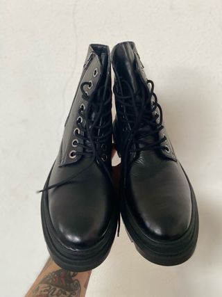 Stivaletti Cafènoir Pelle Neri Tg 44