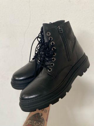 Stivaletti Cafènoir Pelle Neri Tg 44