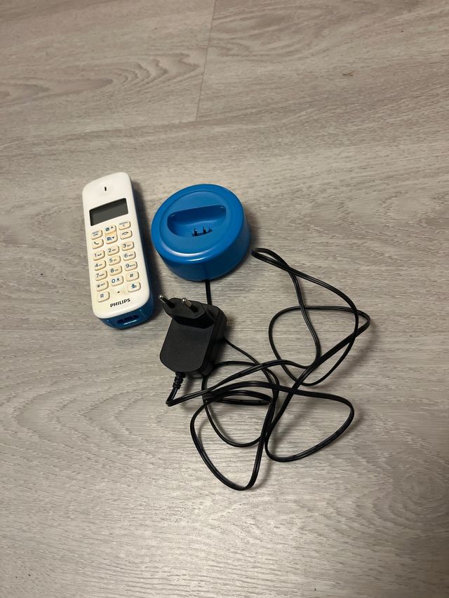 Teléfono Inalámbrico Philips Blanco/Azul