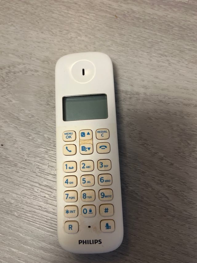 Teléfono Inalámbrico Philips Blanco/Azul