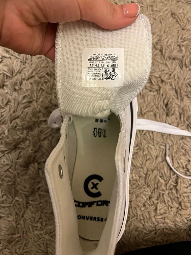 Converse plataforma blancas