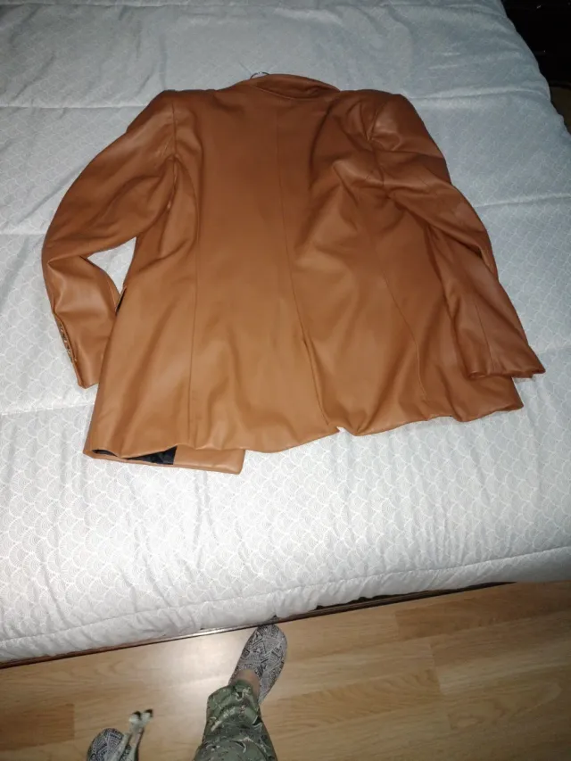 Blazer Zara Mujer Marrón Talla M