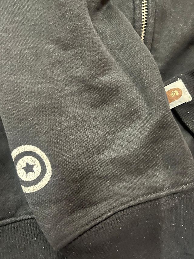 Sudadera BAPE Shark Camo Negra y Verde