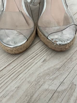 Alpargatas transparentes Lujans talla 38